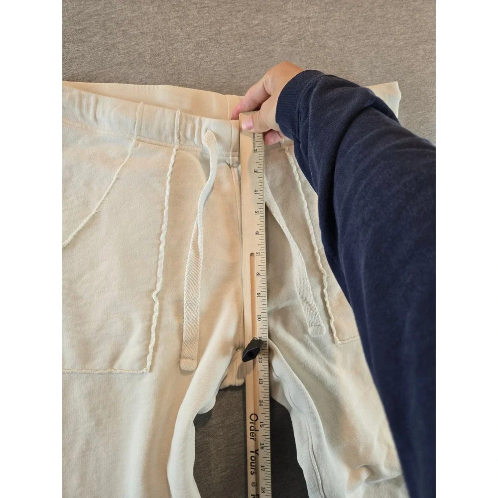 Frank & Eileen Eamon Jogger Sweatpants Womens XL Cream French Terry LAB636TF
